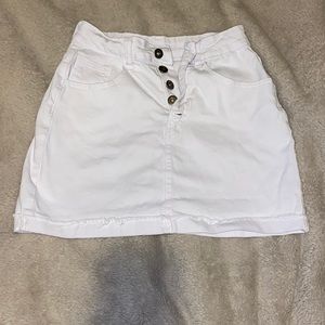 White Shein Jean Skirt